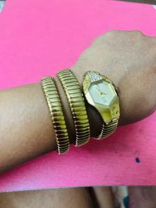 Just Cavalli Gold-Tone Watch