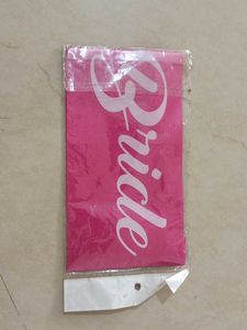 New Pink Bride Sash