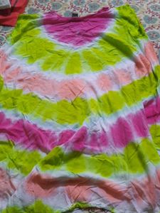 Tie Dye Embroidered Caftan