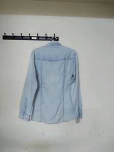 BUFFALO Light Blue Denim Shirt (Slim Fit)