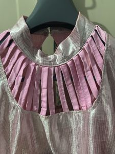 Pink Sheen Party Kurta