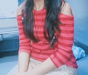Shoulder Cut Top For Girls/Women&#39;s