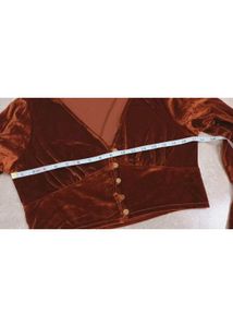 Velvet Crop Top Size S