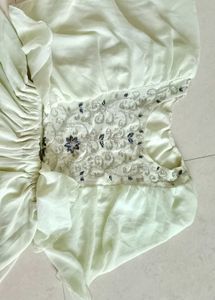 Vintage Embellished Chiffon Dress