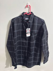 Men&#39;s Black Checked Shirt