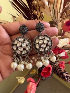 Oxidised-Statement Dangle Earrings for women’s