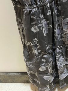 Women Floral Sleeveless Grey Dress