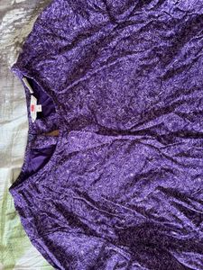 Purple Printed Top