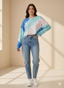 Tie-dye Crop Top