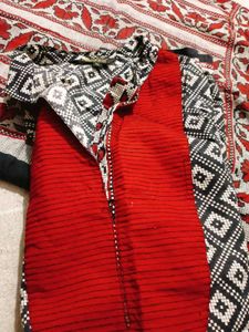 COTTON KURTI WITH DUPATTA ❤️⚫