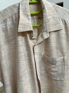 Cream Coloured Half Sleeve Shirt