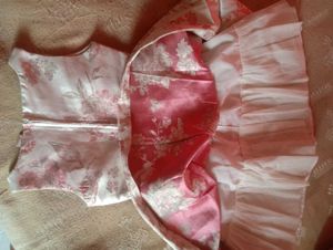 Girls Pink Floral Party Dress