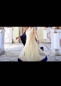 4pc Anarkali With Shrug