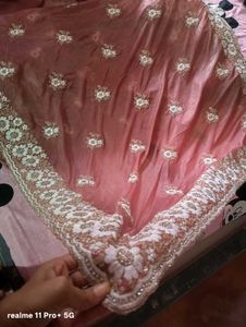 Elegant Embroidered Saree