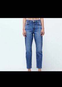 BRAND NEW Zara high Waist Straight Jeans