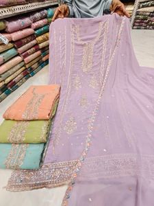 Embroidered Dress Material