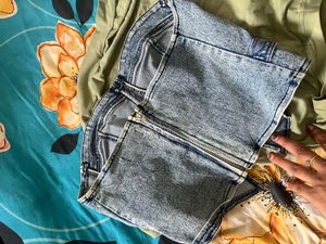 Denim Corset Top