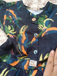 Tropical Print Dress