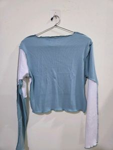 Patchwork Long Sleeve Top