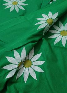 2 Shades Green 💚 Pure Cotton Saree