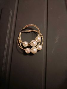 Strictly No Coun And Swap Beautiful Pearl Hoops