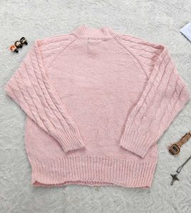 Cute Pink Knit Sweater