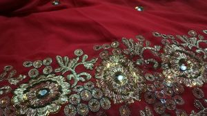 Heavy work wedding saree for Bride