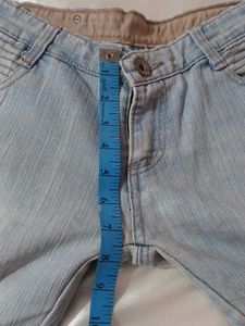 Stylish Light-Wash Distressed Denim Jeans