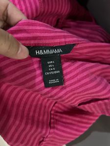 H&amp;M Pink Striped Top