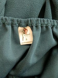 Athena Teal Puff Sleeve Top (Women)