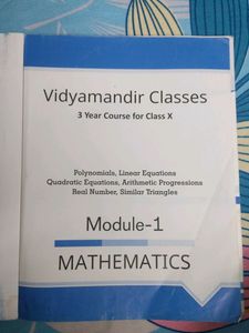 Vidyamandir Maths Module 1
