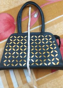 Black &amp; Golden Handbag