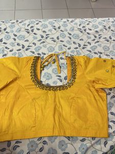 Yellow Embellished Blouse