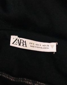 zara fitted dress in black ☻