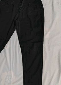 High-Waisted Black Jeans