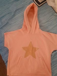 Cute Star crop Hoodie for  girls