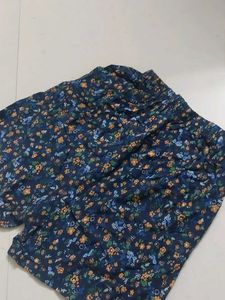 Printed Blue Shorts
