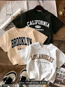 Combo Of 3 Trendy Graphic Print T-Shirts