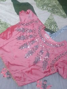 Lehnga Mirror Work