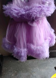 Cute Purple Tulle Dress