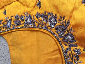 Yellow Embroidered Blouse