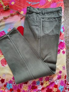 Denim Jeans, Olive Green, 30 &#34; Waist,