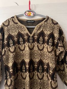 Woollen Long Brown kurta