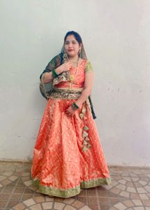 Kalidar Lehnga And Blouse