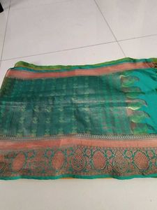 Golden Yellow Soft Silk Saree...