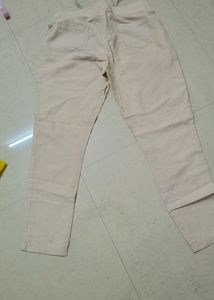BEIGE LINEN Trouser Smart And Classy