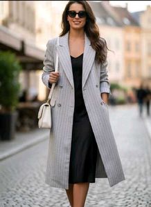classic grey long overcoat - last piece 🩷