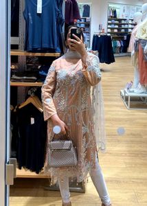 Pakistani Suit Designer Full Beaded Kurti Set