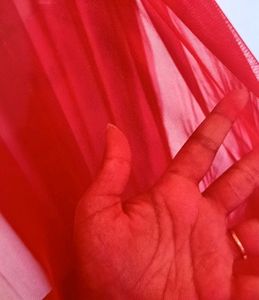 Red Net Dupatta 3mtr
