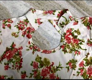 Backless Floral Crop Top